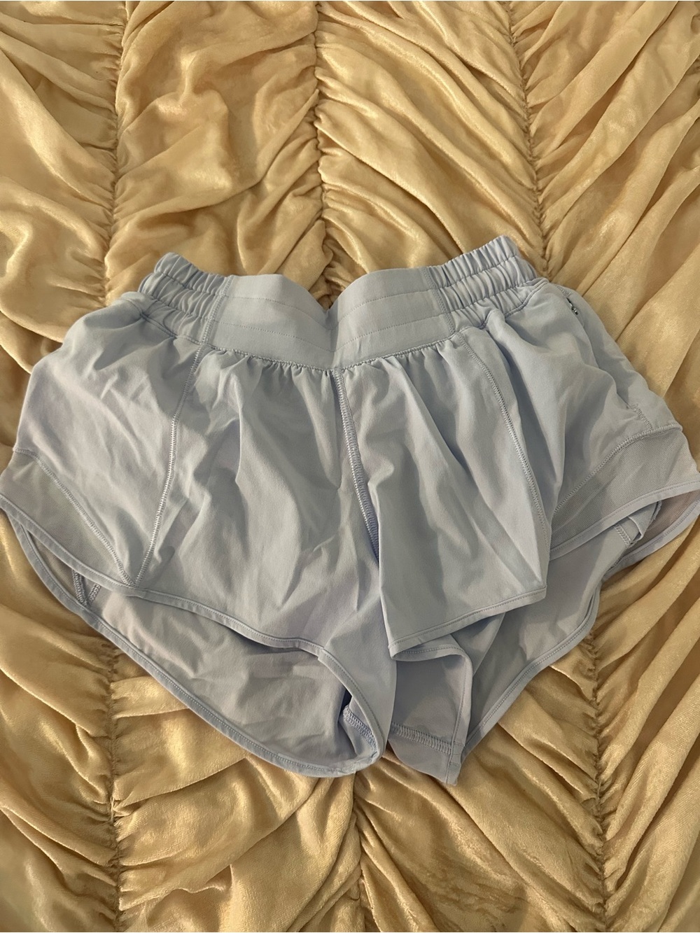LULULEMON Periwinkle Women's Athletic Shorts with Elastic Waist
